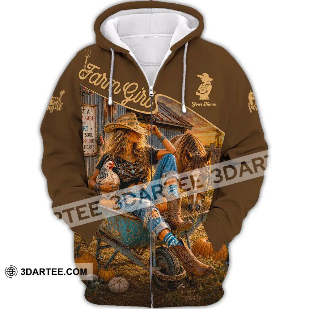 Women Shirt - Custom Cowgirl Shirt - Zipper Hoodie / S - T-shirt