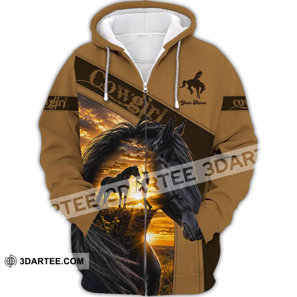 Women Shirt - Custom Cowgirl Shirt - Zipper Hoodie / S - T-shirt
