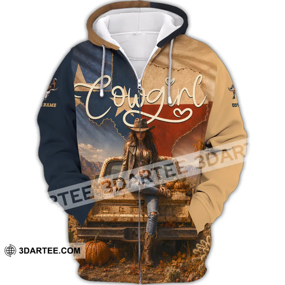 Women Shirt - Custom Cowgirl Shirt - Zipper Hoodie / S - T-shirt