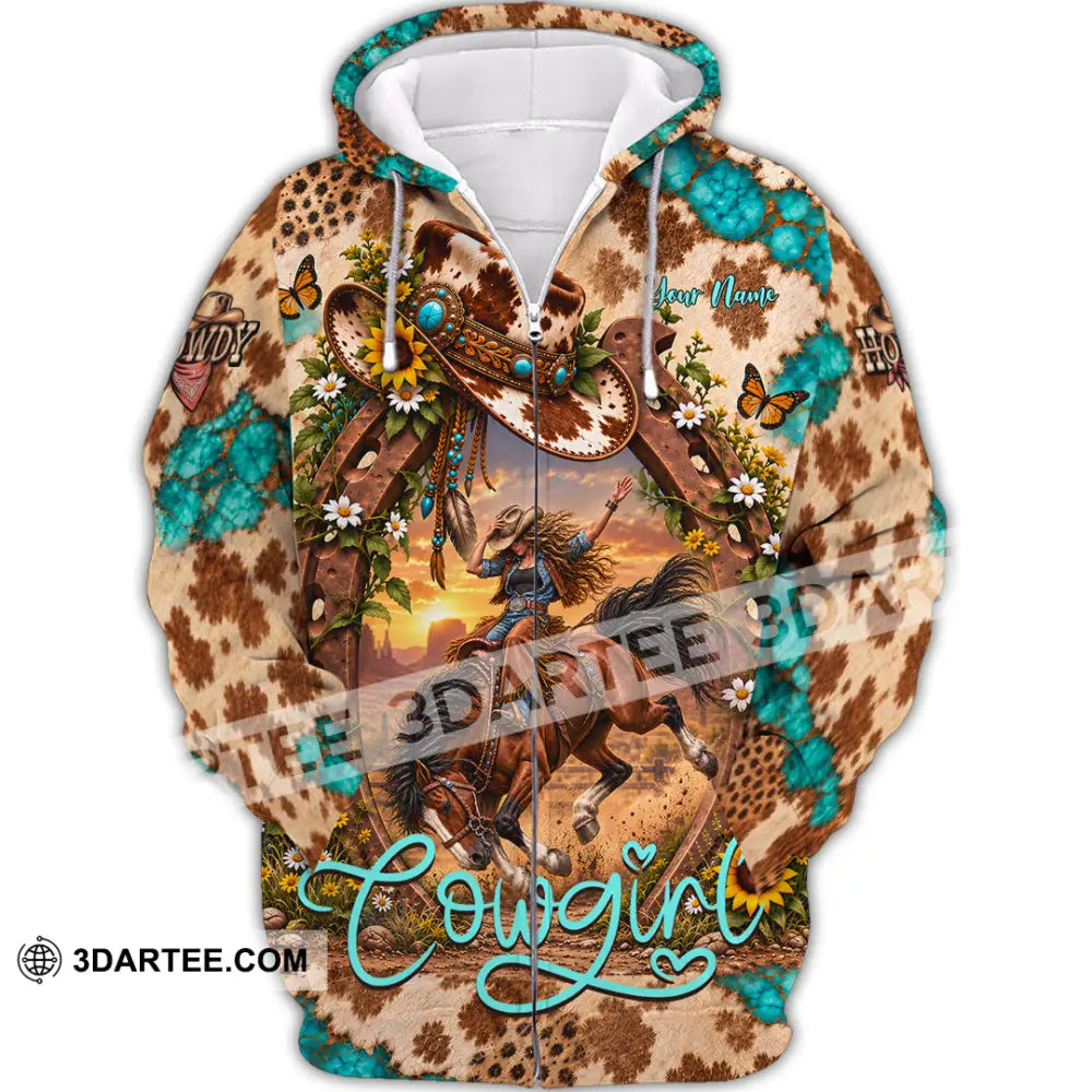 Women Shirt - Custom Cowgirl Shirt - Zipper Hoodie / S - T-shirt