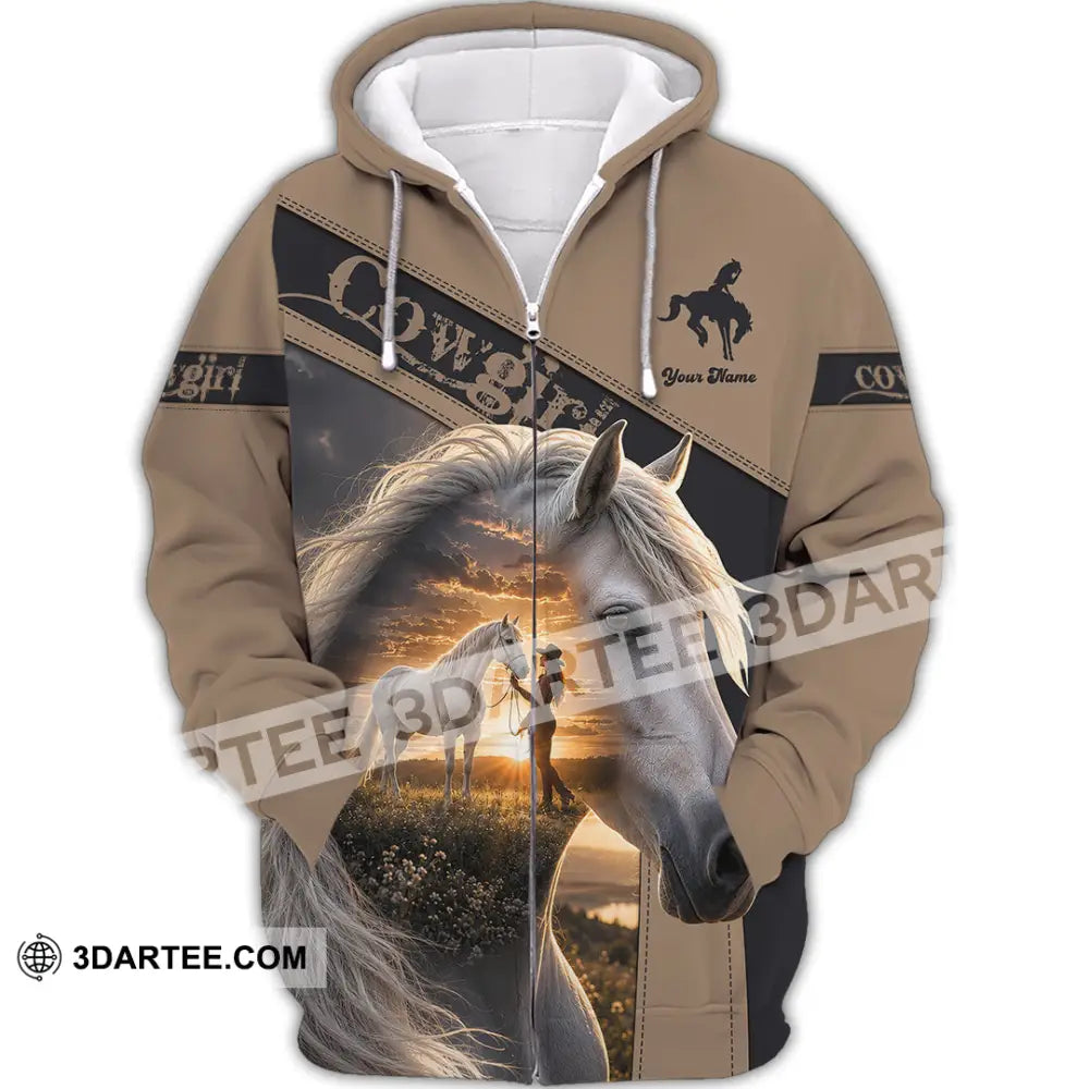 Women Shirt - Custom Cowgirl Shirt - Zipper Hoodie / S - T-shirt