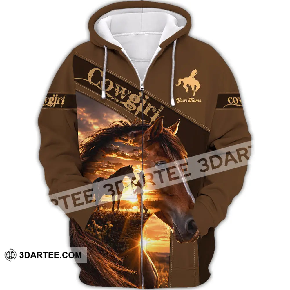 Women Shirt - Custom Cowgirl Shirt - Zipper Hoodie / S - T-shirt
