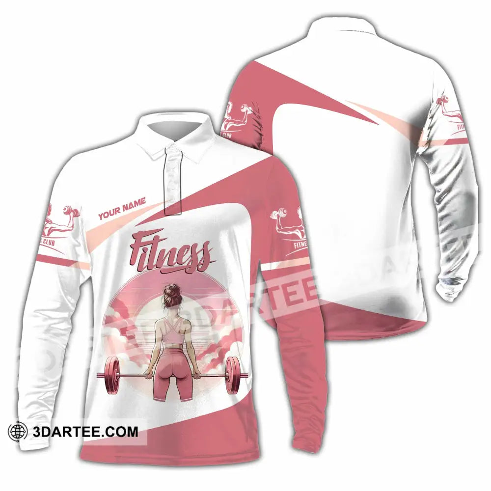 Women Shirt Custom Fitness Lover Shirt Long Sleeve Polo / S T shirt