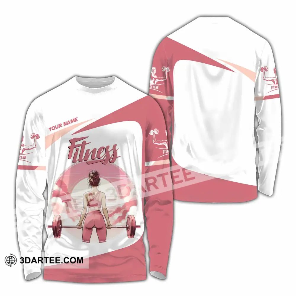 Women Shirt Custom Fitness Lover Shirt Long Sleeve Shirt / S T shirt