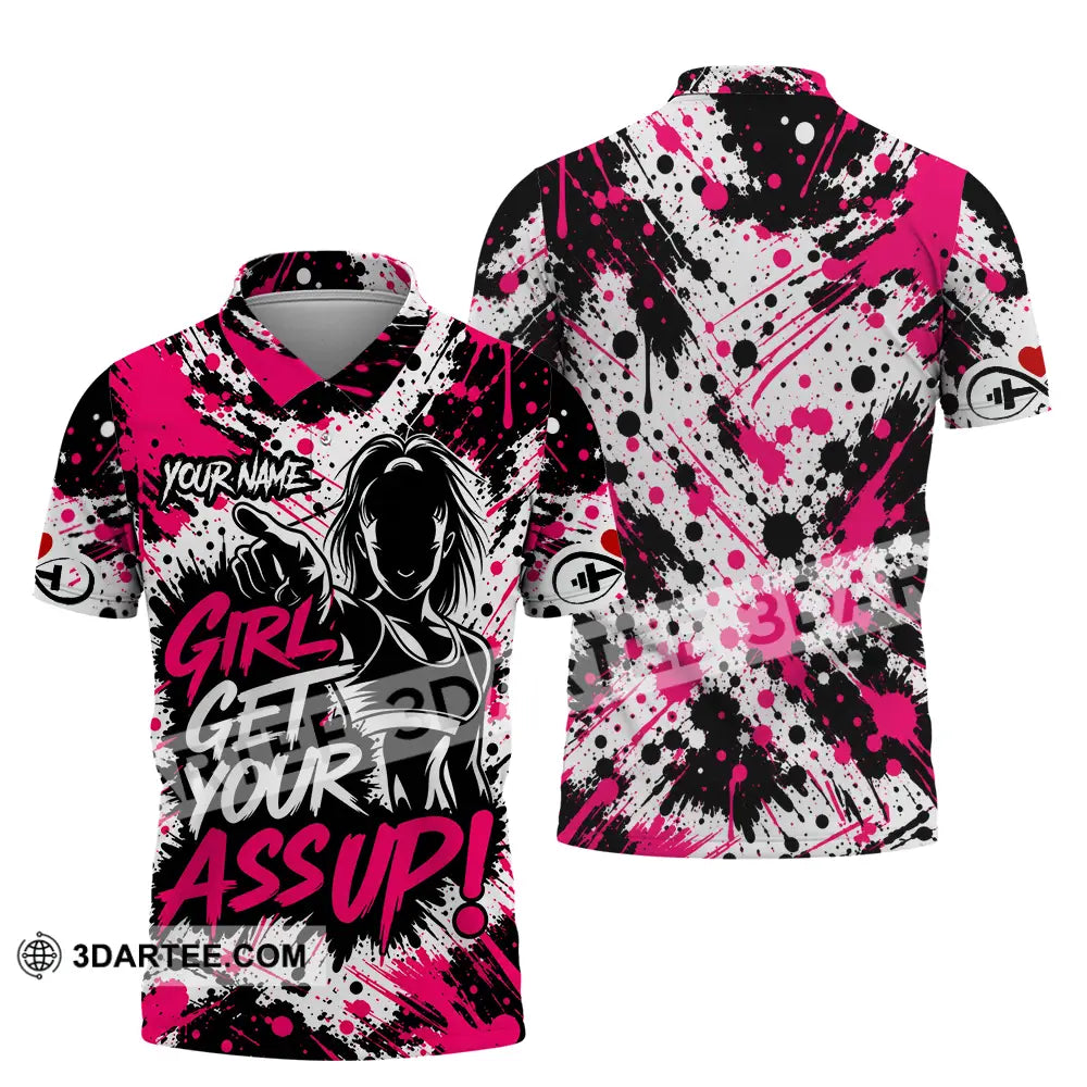Women Shirt - Custom Girl Get Your Assup Shirt - Polo Shirt / S - T-shirt