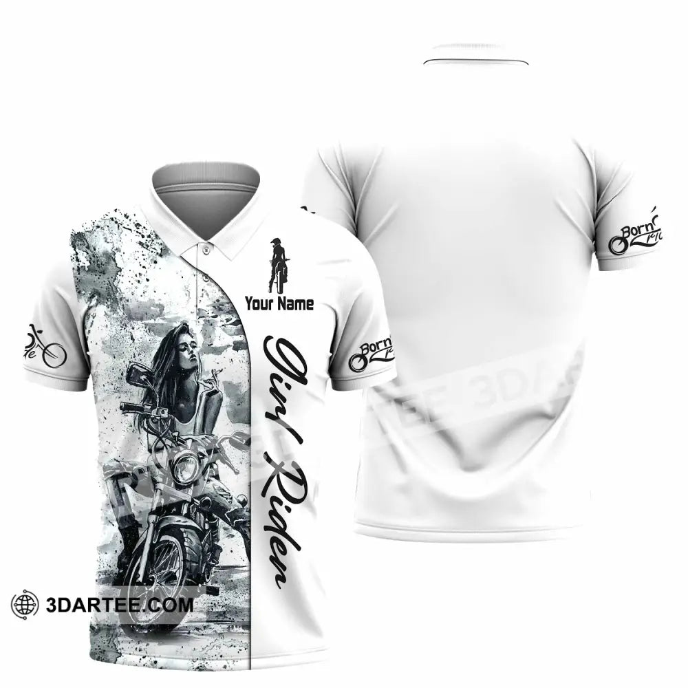 Women Shirt - Custom Girl Rider Shirt - Polo Shirt / S - T-shirt
