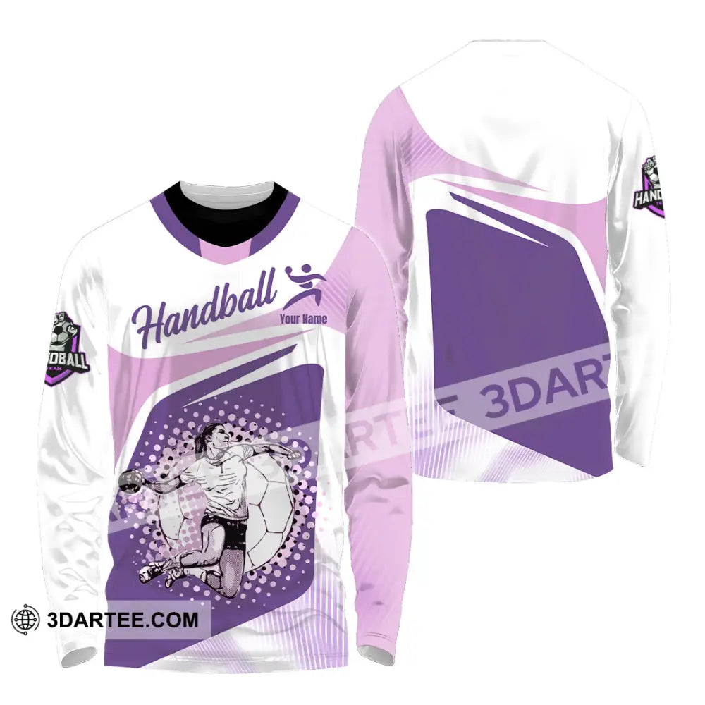 Women Shirt - Custom Handball 3D Shirt - Long Sleeve Shirt / S - T-shirt