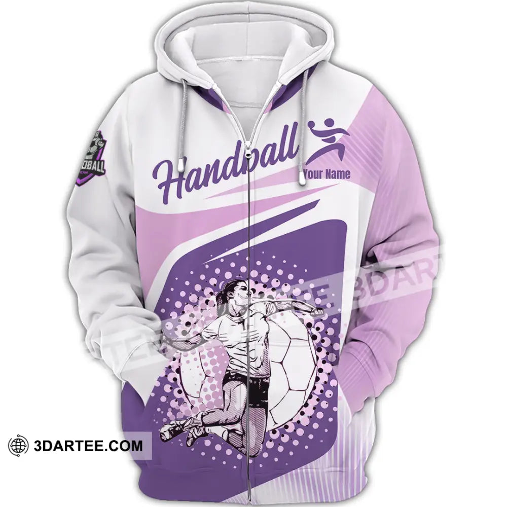 Women Shirt - Custom Handball 3D Shirt - Zipper Hoodie / S - T-shirt
