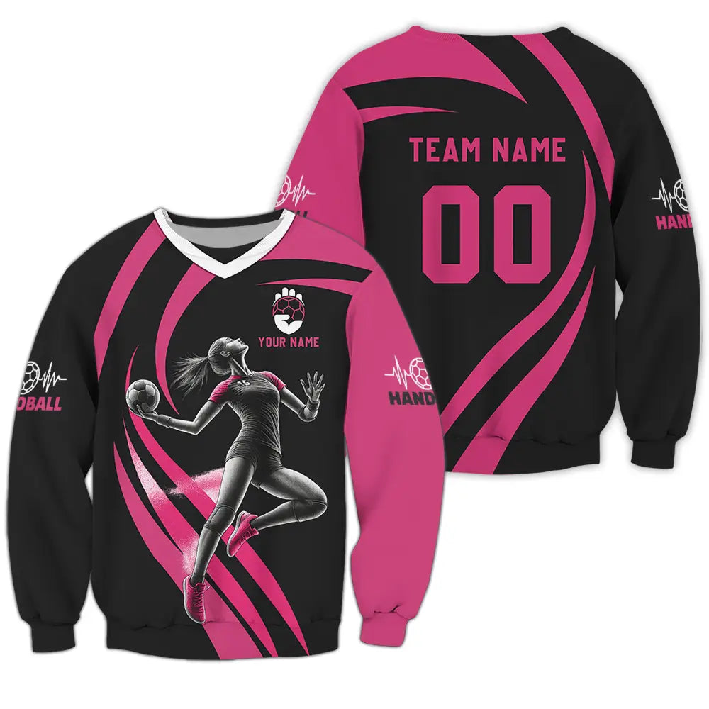 Women Shirt - Custom Handball Player Shirt Long Sleeve / S T-shirt