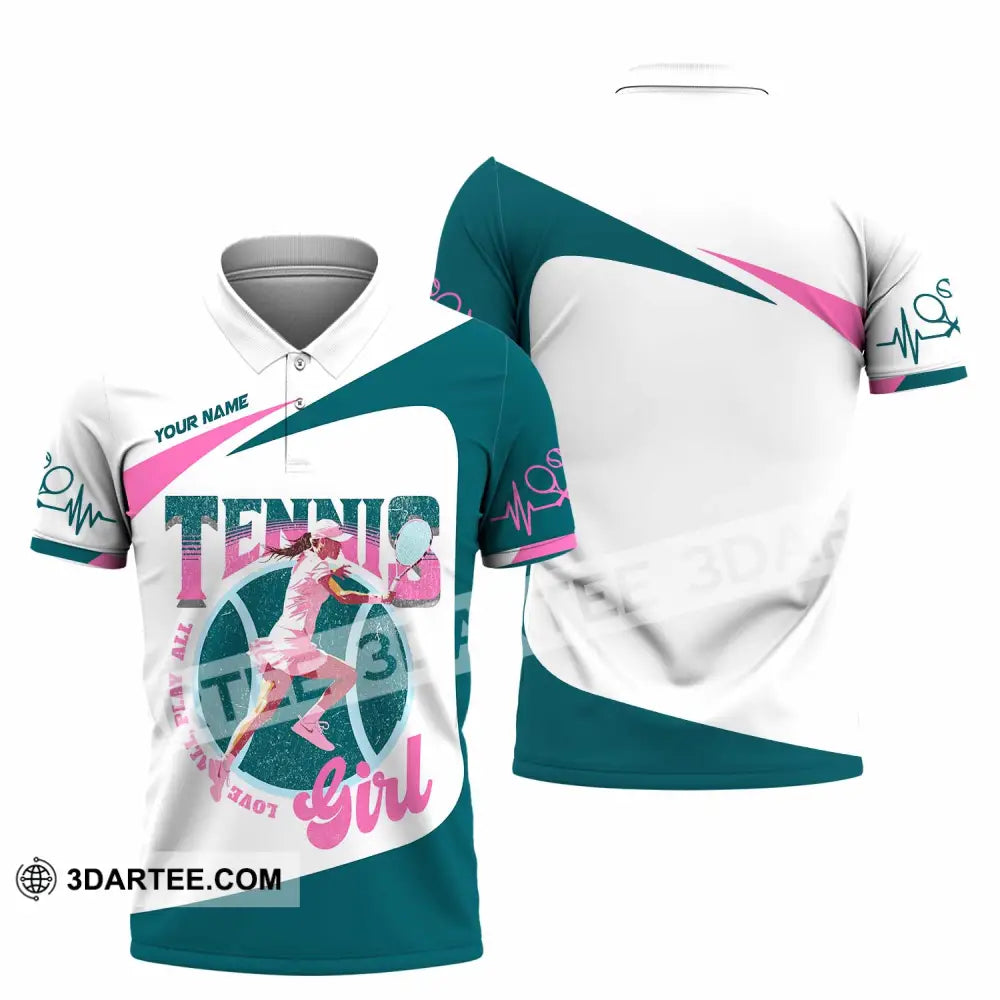 Women Shirt - Custom Love All Play All Tennis Lover Shirt Polo Shirt / S T-shirt