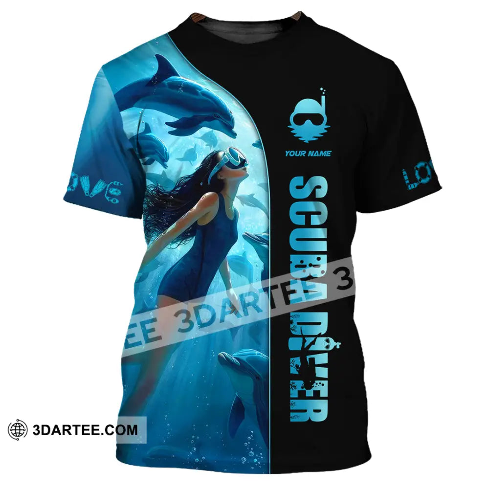 Women Shirt - Custom Love Scuba Diving Shirt For Diver T-Shirt / S T-shirt
