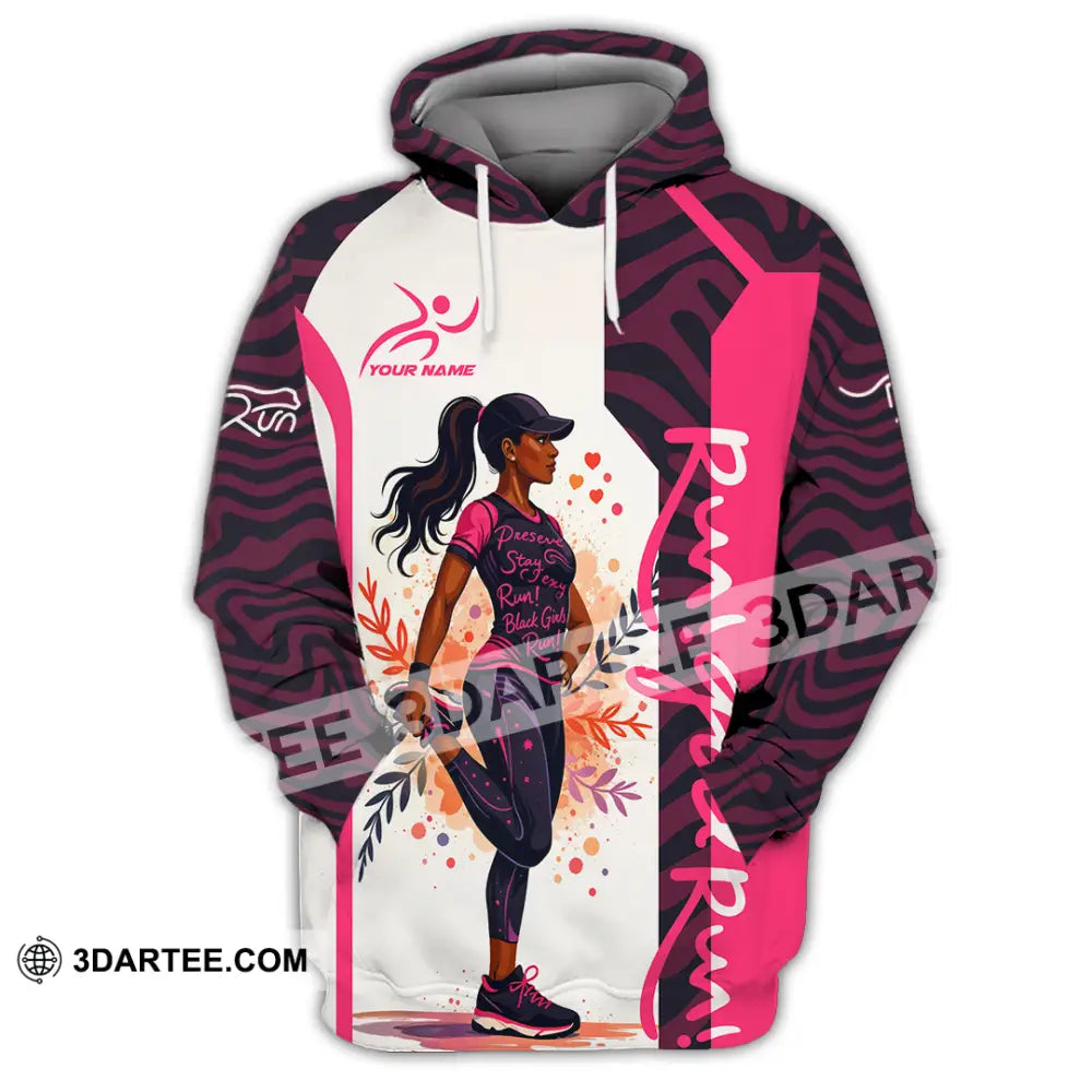 Women Shirt - Custom Run Girl Run 3D Shirt Hoodie / S T-shirt
