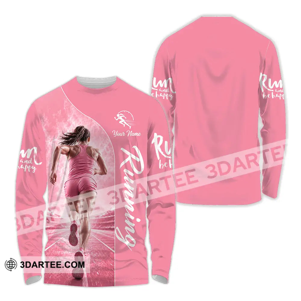 Women Shirt - Custom Running Shirt - Long Sleeve Shirt / S - T-shirt