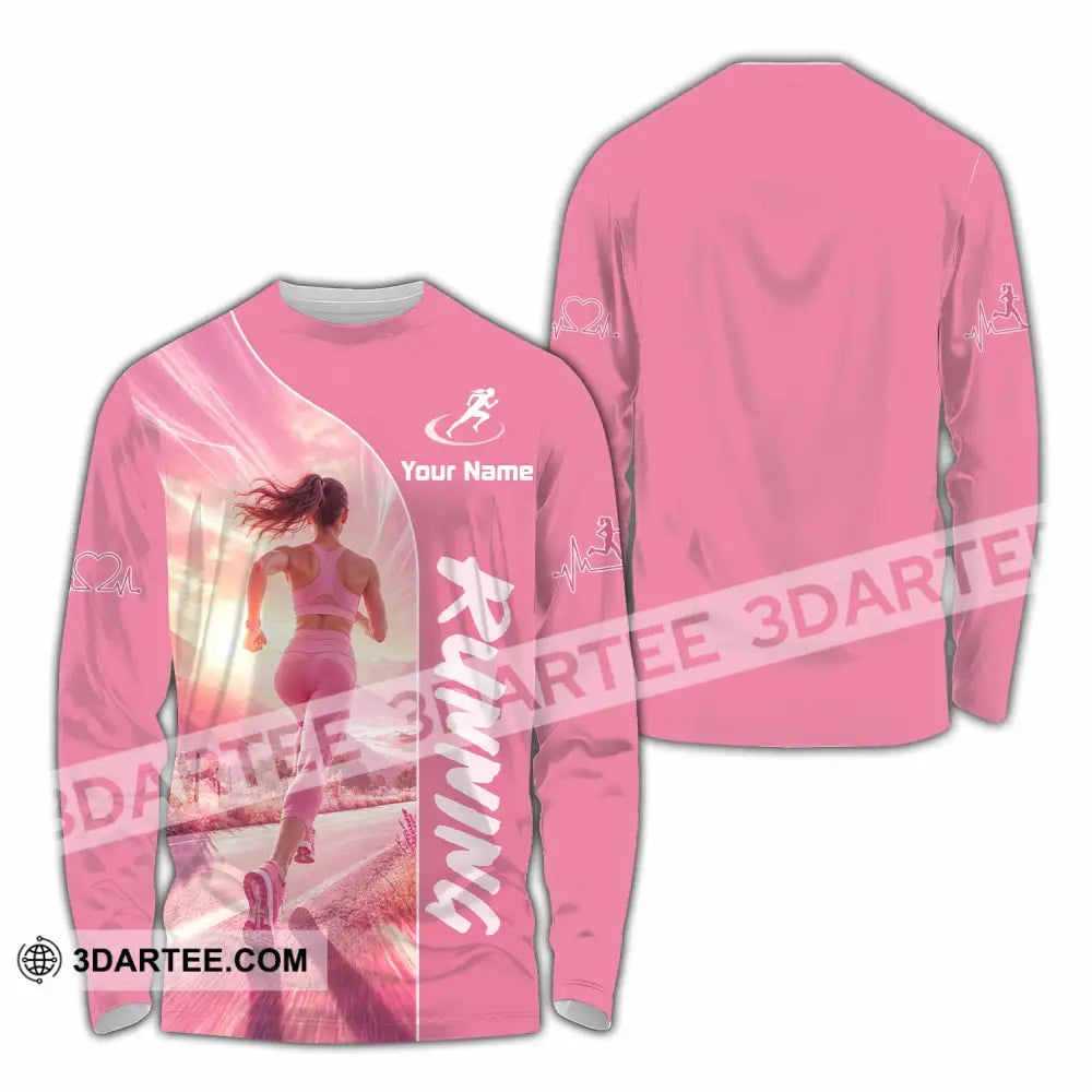 Women Shirt - Custom Running Shirt - Long Sleeve Shirt / S - T-shirt