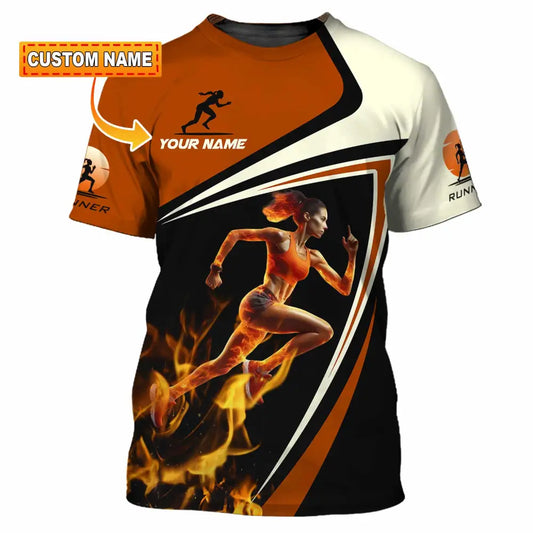 Women Shirt - Custom Running Women Runner Shirt T-shirt