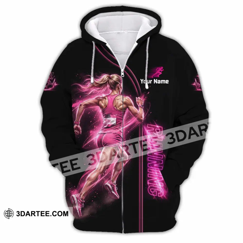 Women Shirt - Custom Running Shirt - Zipper Hoodie / S - T-shirt