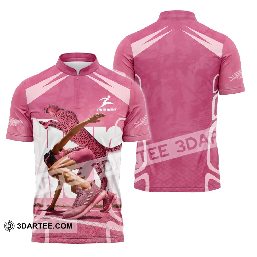 Women Shirt - Custom Running Shirt - Zipper Polo Shirt / S - T-shirt