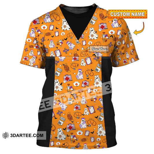 Women Shirt - Custom Scrubstar Fright Friends Halloween Shirt T-shirt