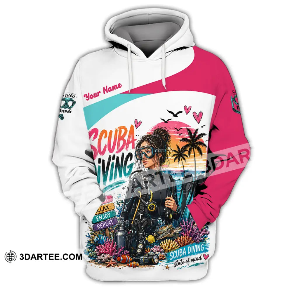 Women Shirt - Custom Scuba Diving Shirt - Hoodie / S - T-shirt