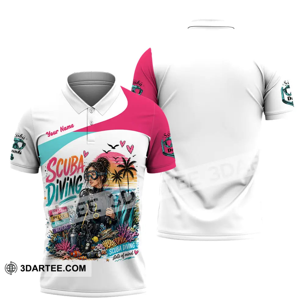 Women Shirt - Custom Scuba Diving Shirt - Polo Shirt / S - T-shirt