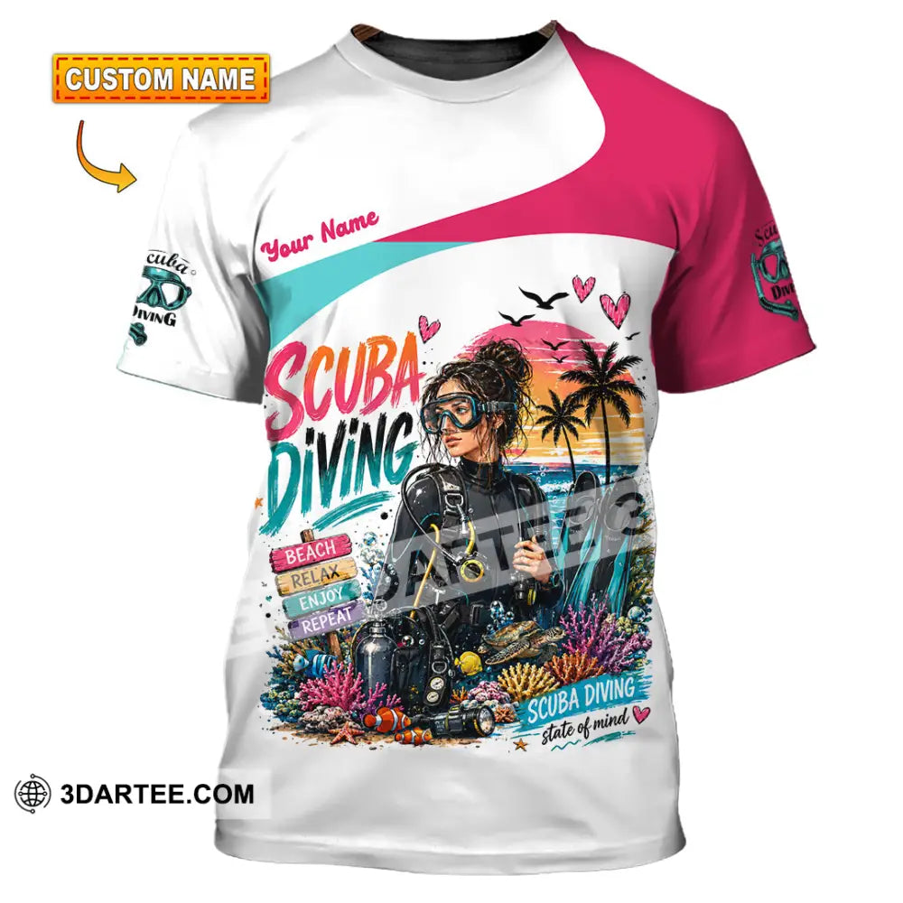 Women Shirt - Custom Scuba Diving Shirt - T-shirt