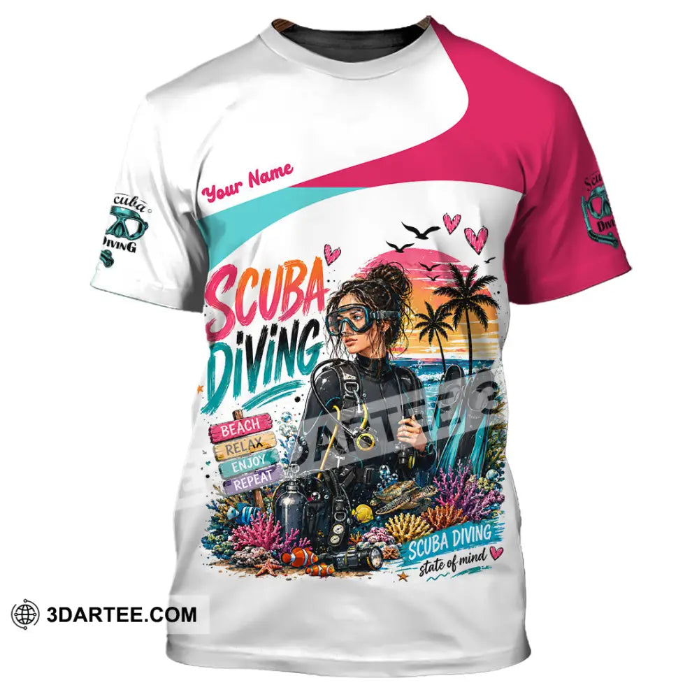 Women Shirt - Custom Scuba Diving Shirt - T-Shirt / S - T-shirt