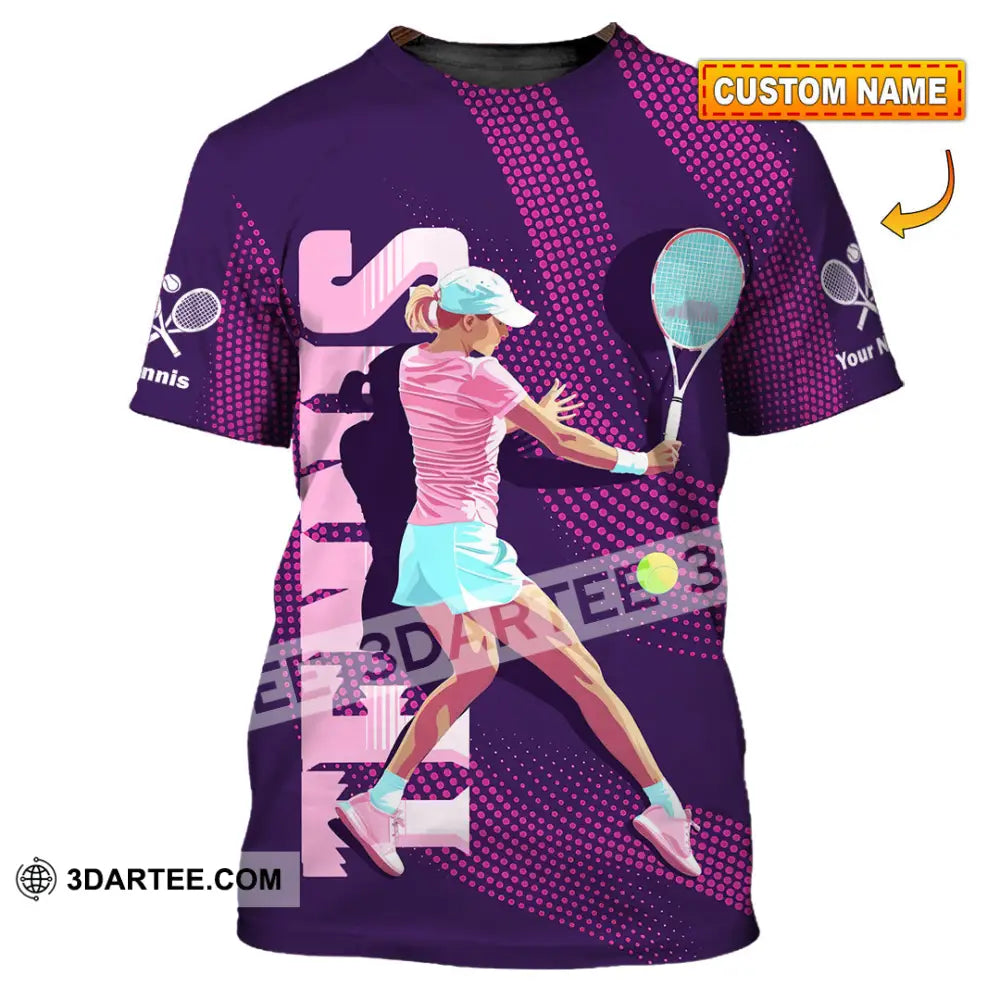 Women Shirt - Custom Tennis 3D Shirt T-shirt