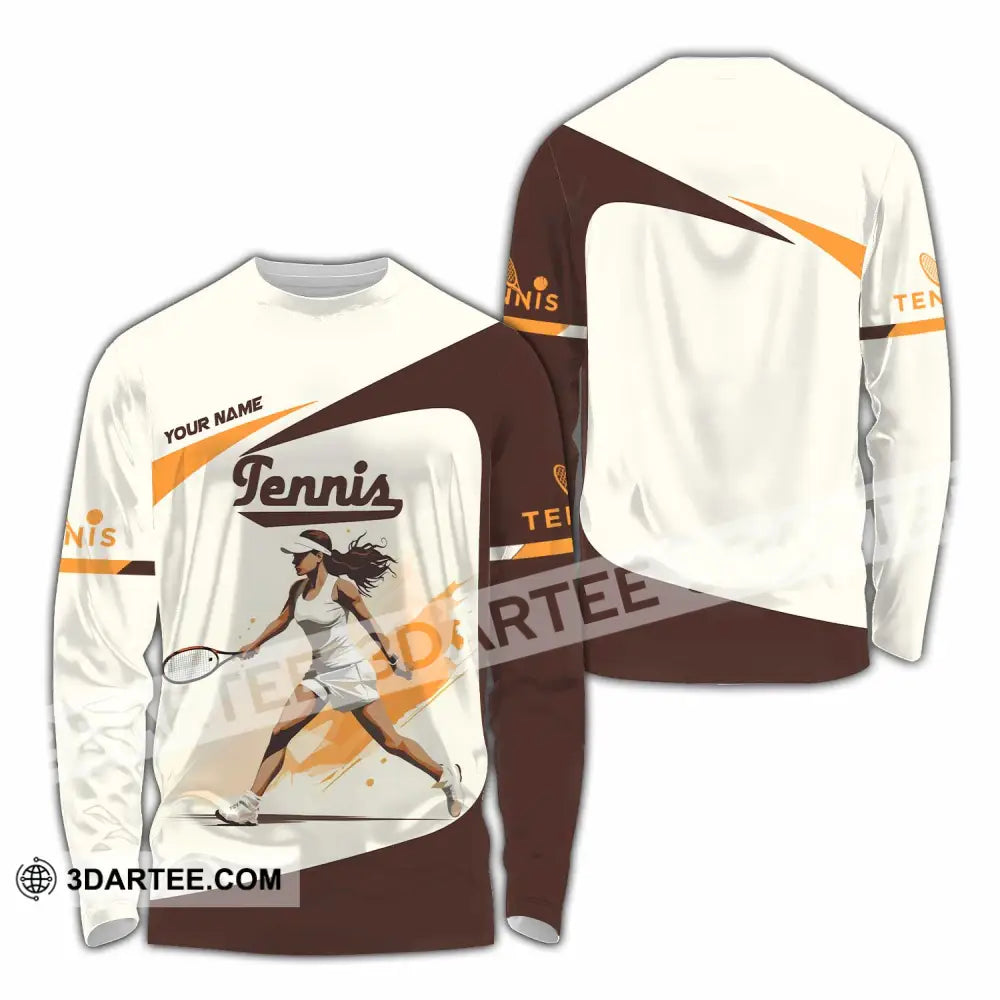 Women Shirt Custom Tennis Shirt Long Sleeve Shirt / S T shirt