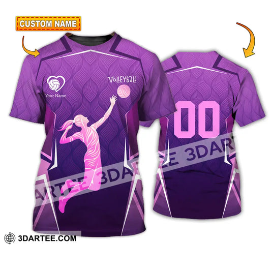 Women Shirt - Custom Volleyball 3D Shirt - T-shirt