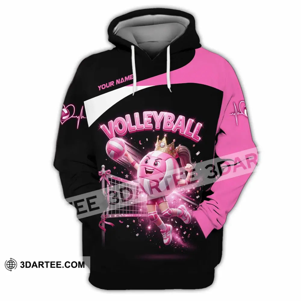 Women Shirt - Custom Volleyball Queen Shirt - Hoodie / S - T-shirt
