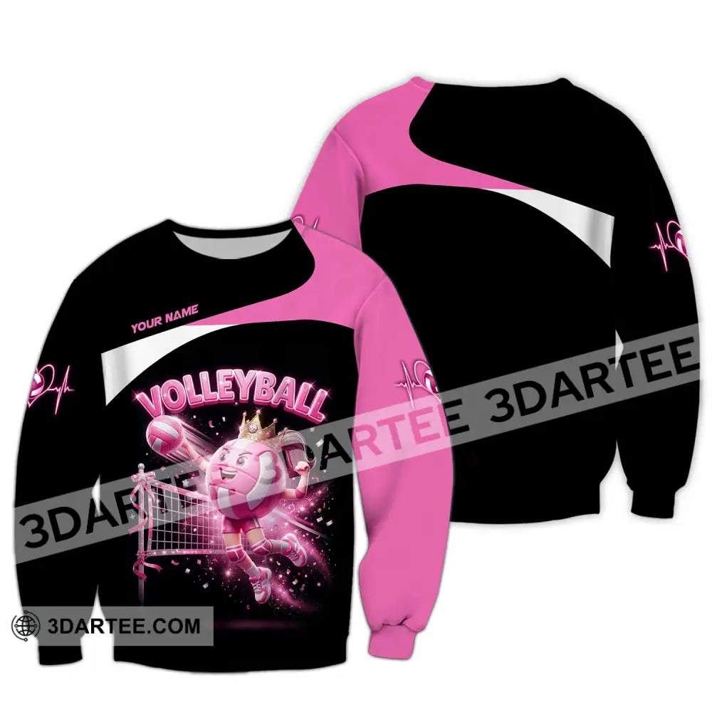 Women Shirt - Custom Volleyball Queen Shirt - Long Sleeve / S - T-shirt