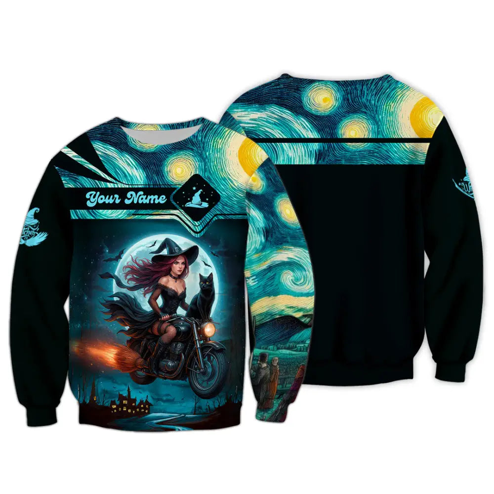Women Shirt - Custom Witches Halloween Shirt Long Sleeve / S T-shirt