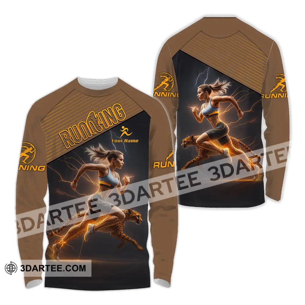 Women Shirt - Custom Woman Running Shirt Long Sleeve Shirt / S T-shirt