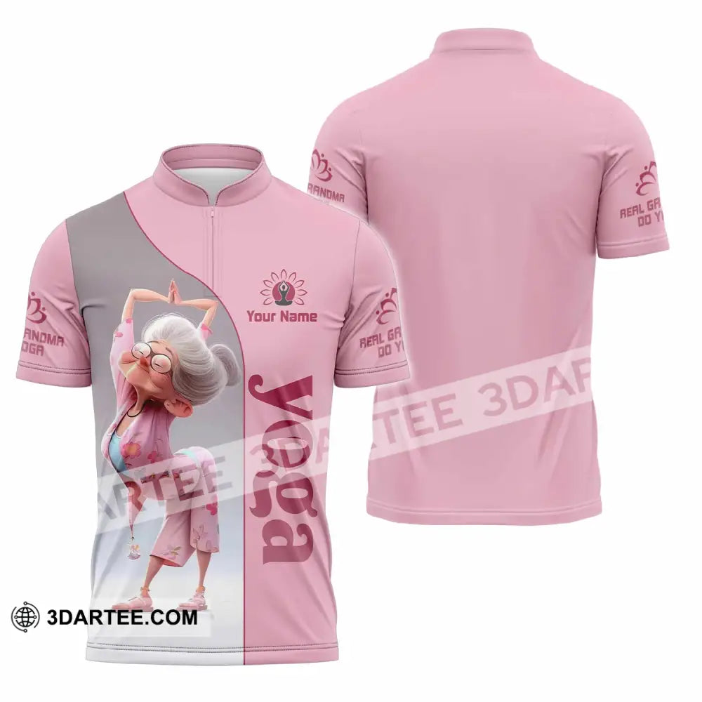 Women Shirt - Custom Yoga Shirt - Zipper Polo Shirt / S - T-shirt