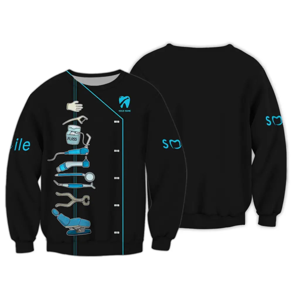 Women Shirt Dental Dentist Hoodie Sportwear Long Sleeve / S T-Shirt