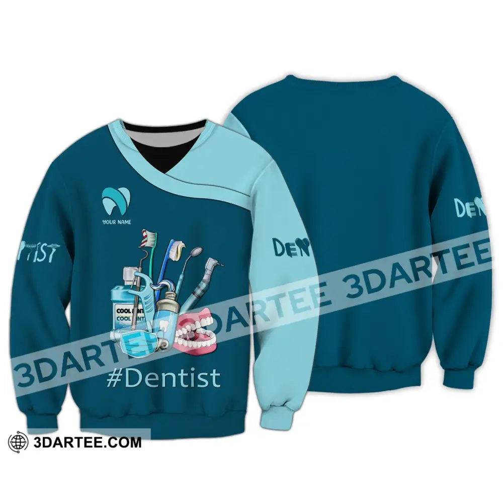 Women Shirt Dental Dentist Hoodie Sportwear Long Sleeve / S T-Shirt