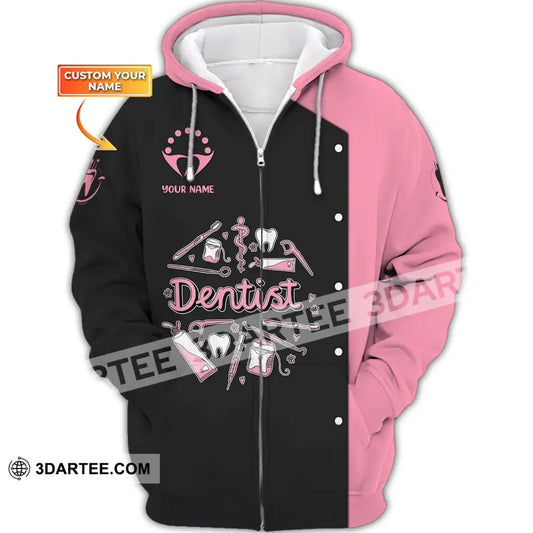 Women Shirt Dental Dentist Hoodie Sportwear Zipper / S T-Shirt