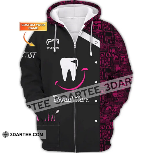 Women Shirt Dental Dentist Hoodie Sportwear Zipper / S T-Shirt