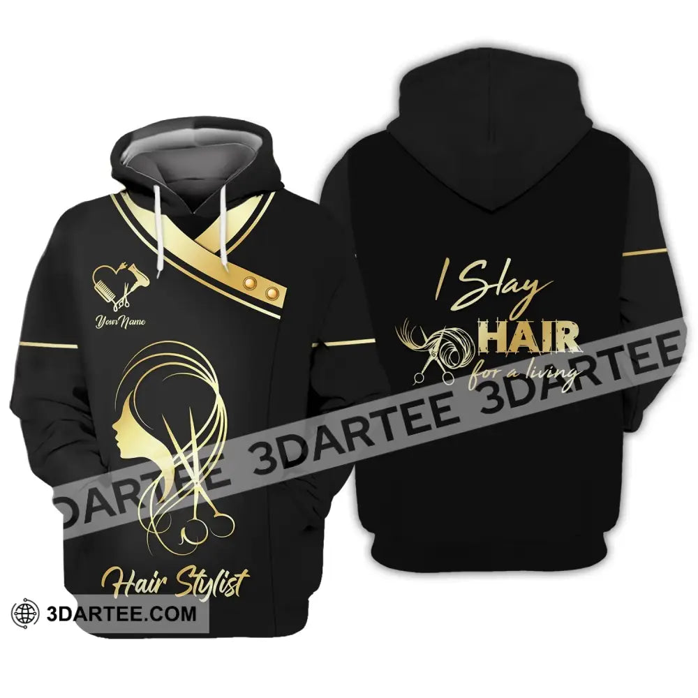 Women Shirt Hair Stylist Hairdresser Hoodie Sportwear / S T-Shirt