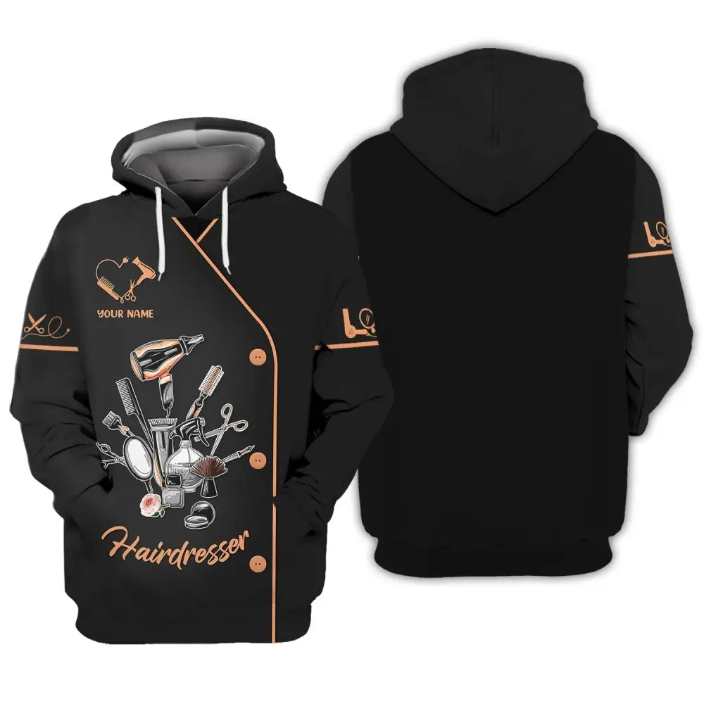 Women Shirt Hair Stylist Hairdresser Hoodie Sportwear / S T-Shirt