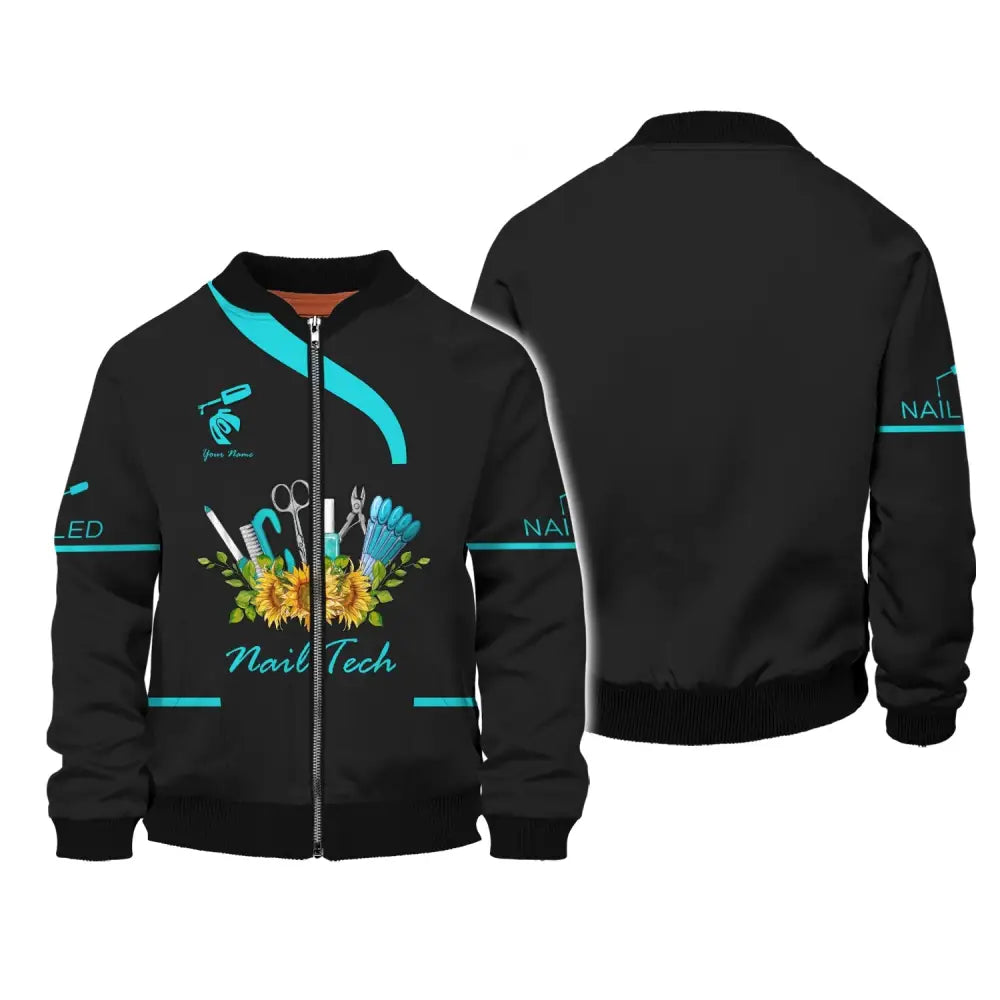 Women Shirt Nail Technician Hoodie Tech Sportwear T-Shirt