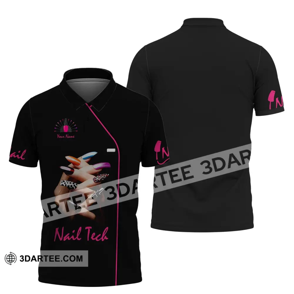 Women Shirt Nail Technician Tech Sportwear Polo / S T-Shirt