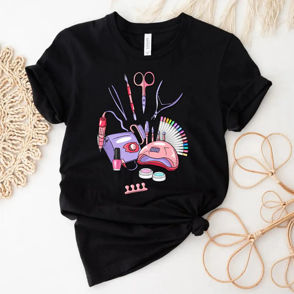 Women Shirt Nailtech T-Shirt For Nail Technicians T-Shirt