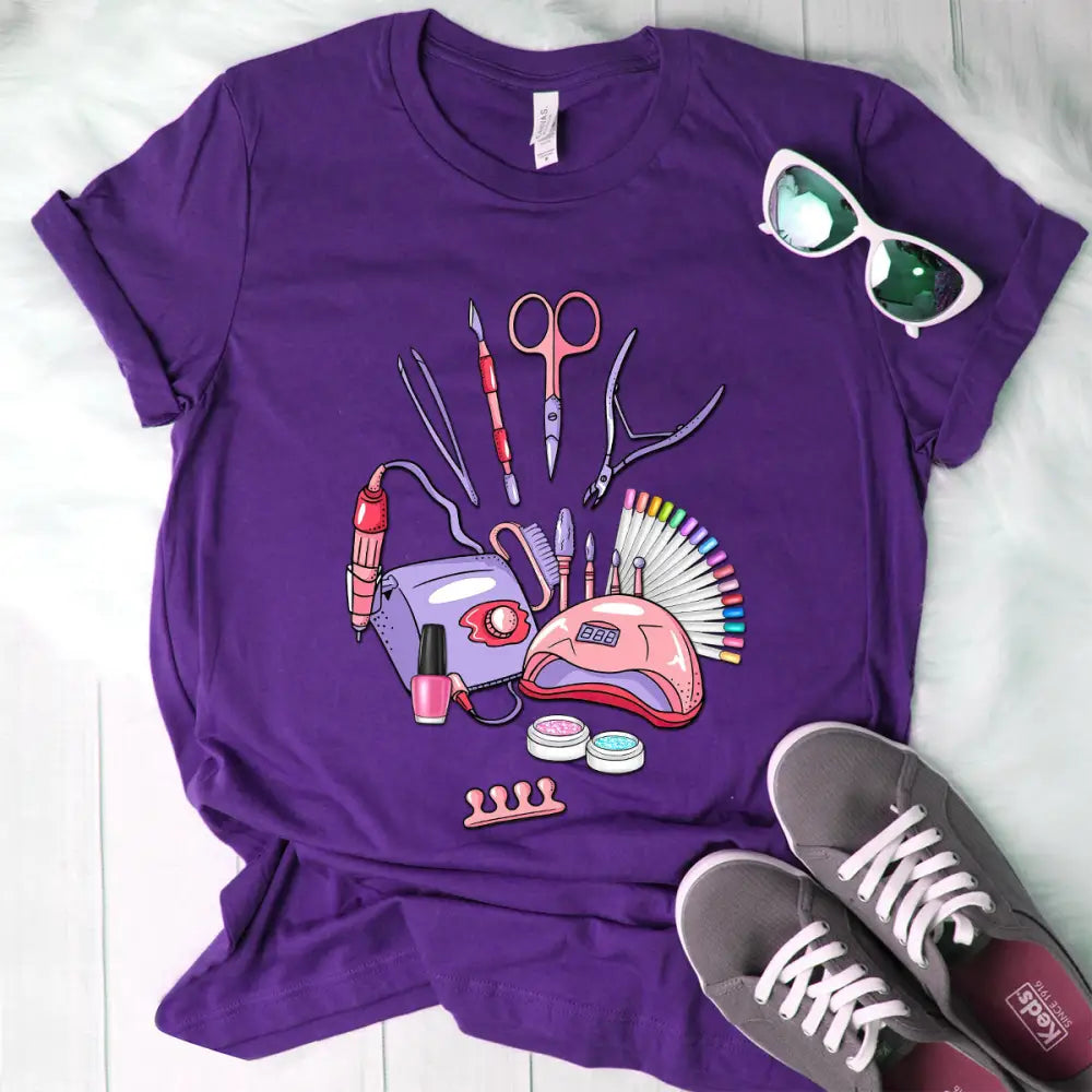 Women Shirt Nailtech T-Shirt For Nail Technicians T-Shirt