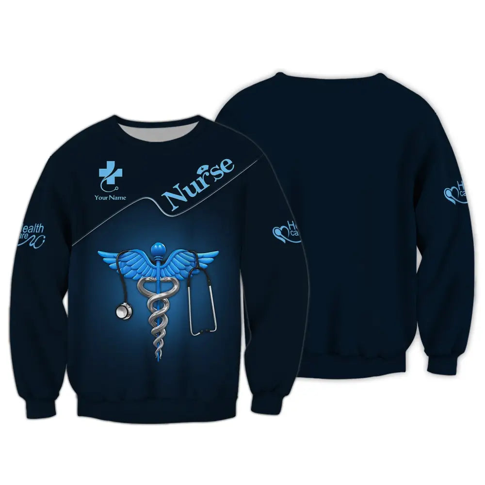 Women Shirt Nurse Life Nursing Hoodie Sportwear Long Sleeve / S T-Shirt