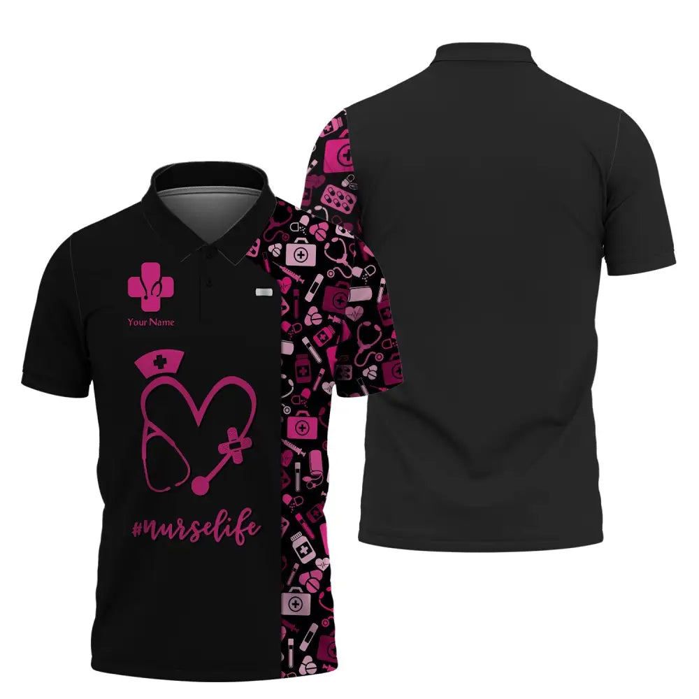 Women Shirt Nurse Life Nursing Hoodie Sportwear Polo / S T-Shirt
