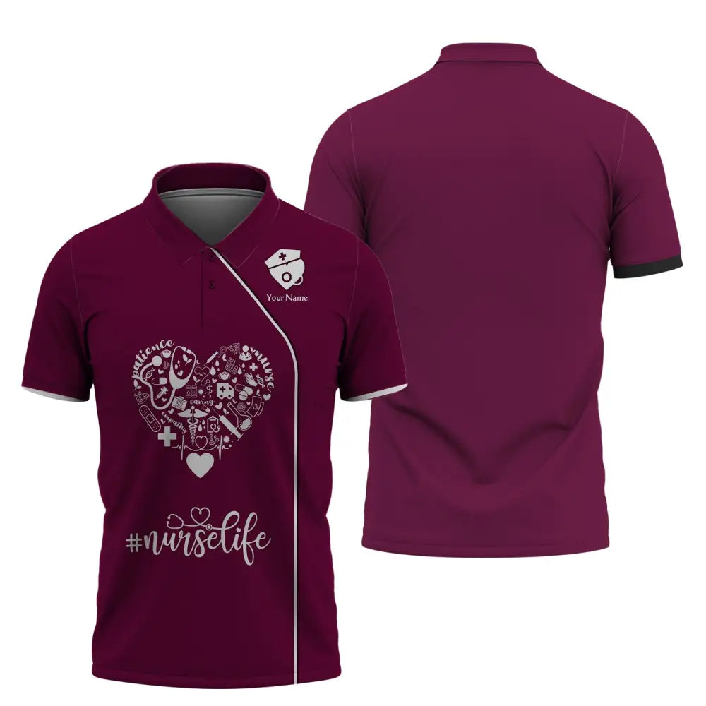 Women Shirt Nurse Life Nursing Hoodie Sportwear Polo / S T-Shirt