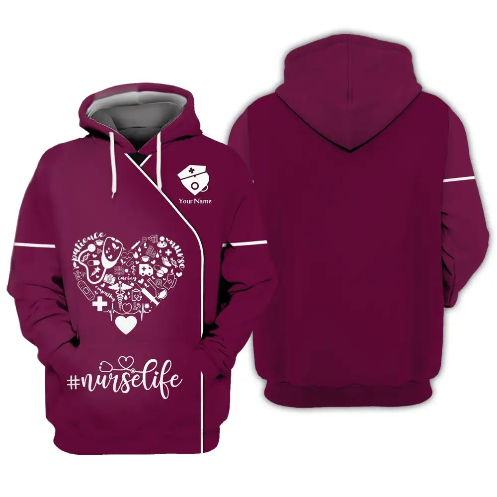 Women Shirt Nurse Life Nursing Hoodie Sportwear / S T-Shirt