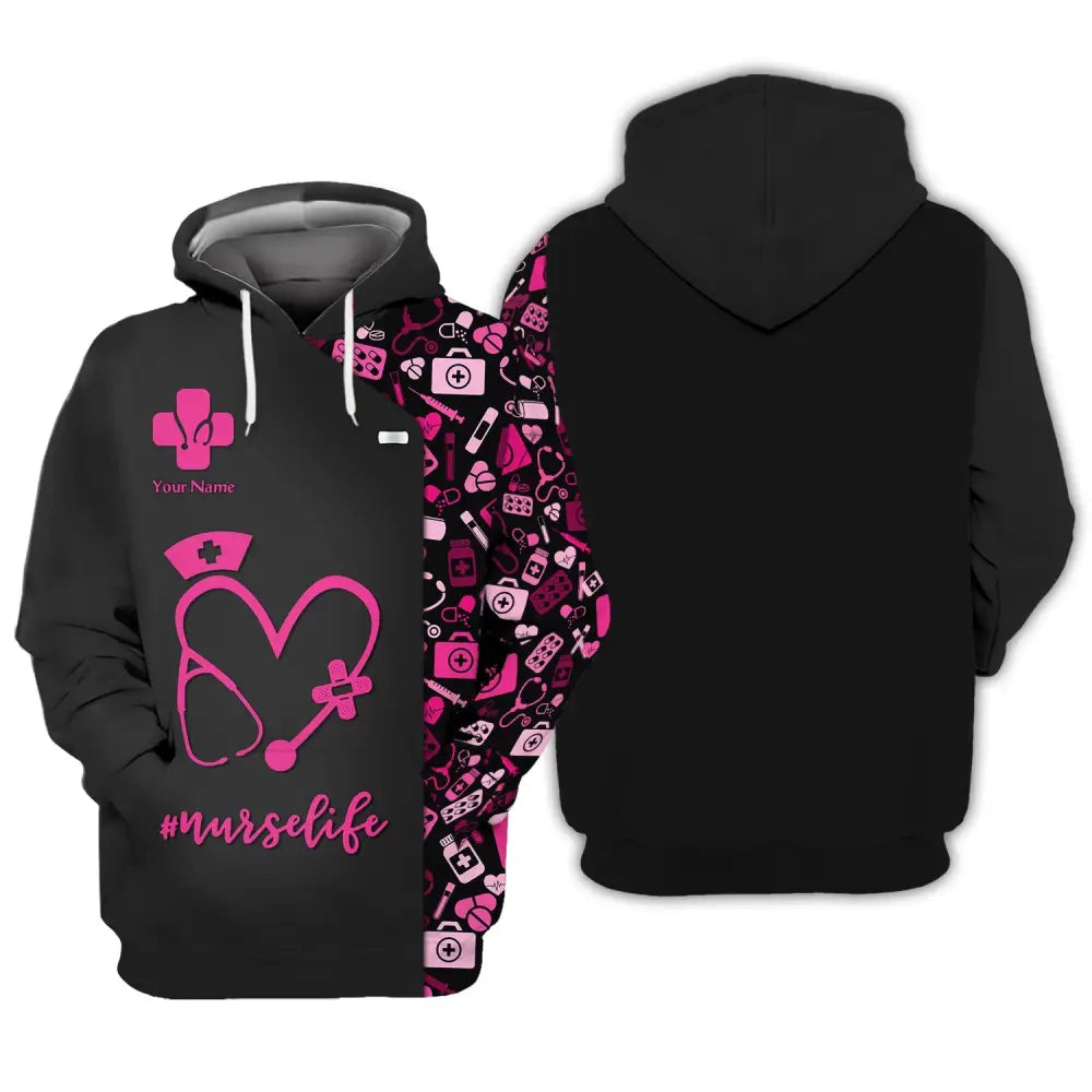 Women Shirt Nurse Life Nursing Hoodie Sportwear / S T-Shirt