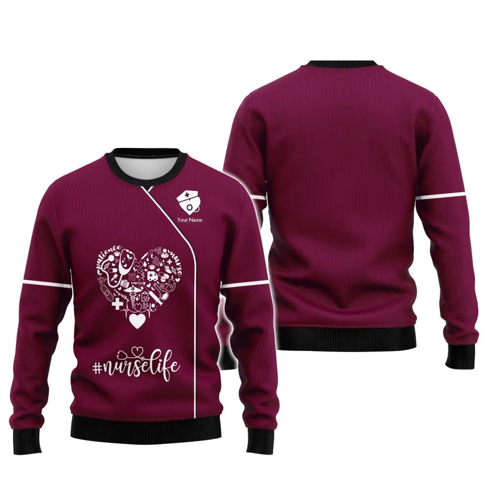 Women Shirt Nurse Life Nursing Hoodie Sportwear T-Shirt